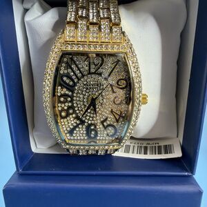 Luxury Men's X Iced Out Watch Hip Hop Diamond Quartz Montres Prestige Gold